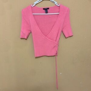 Forever 21 Peach/pink crop